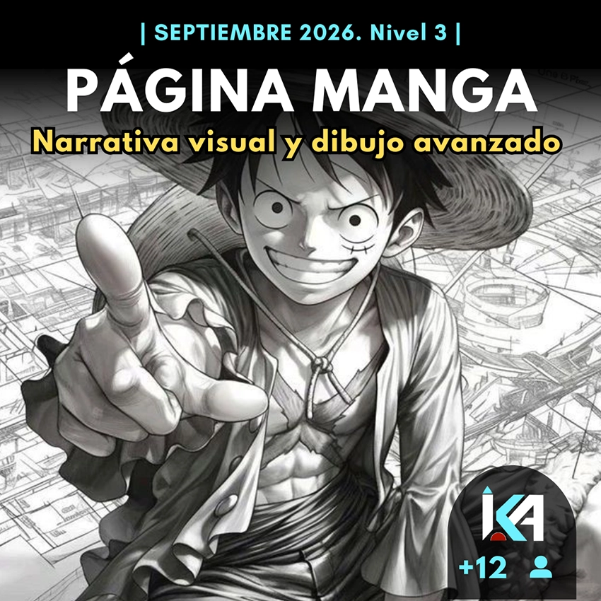 flyer del curso página manga (nivel 3)