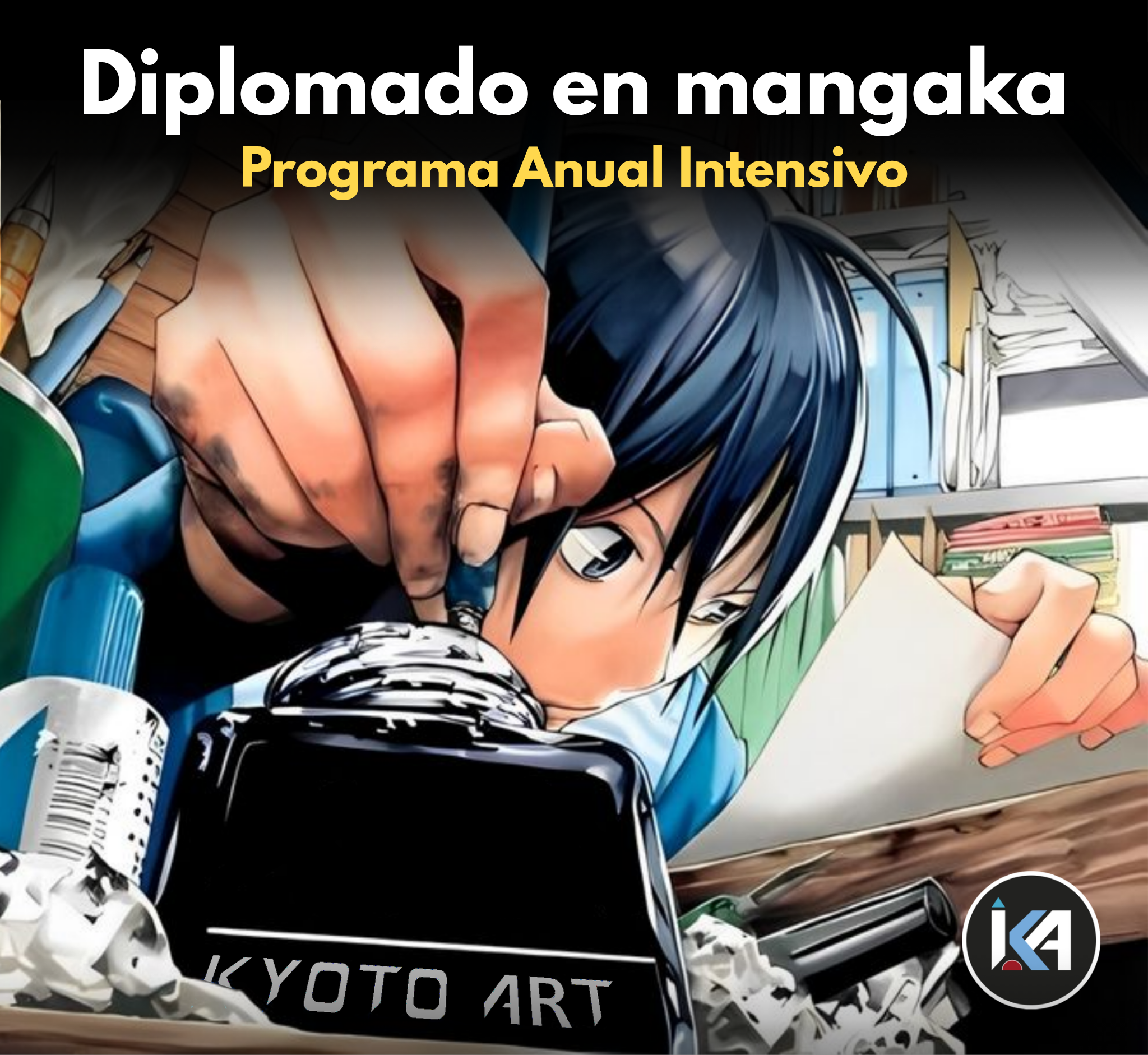 flyer de Diplomado en Mangaka Kyoto Art